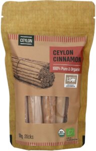 מקלות קינמון ציילון אורגני